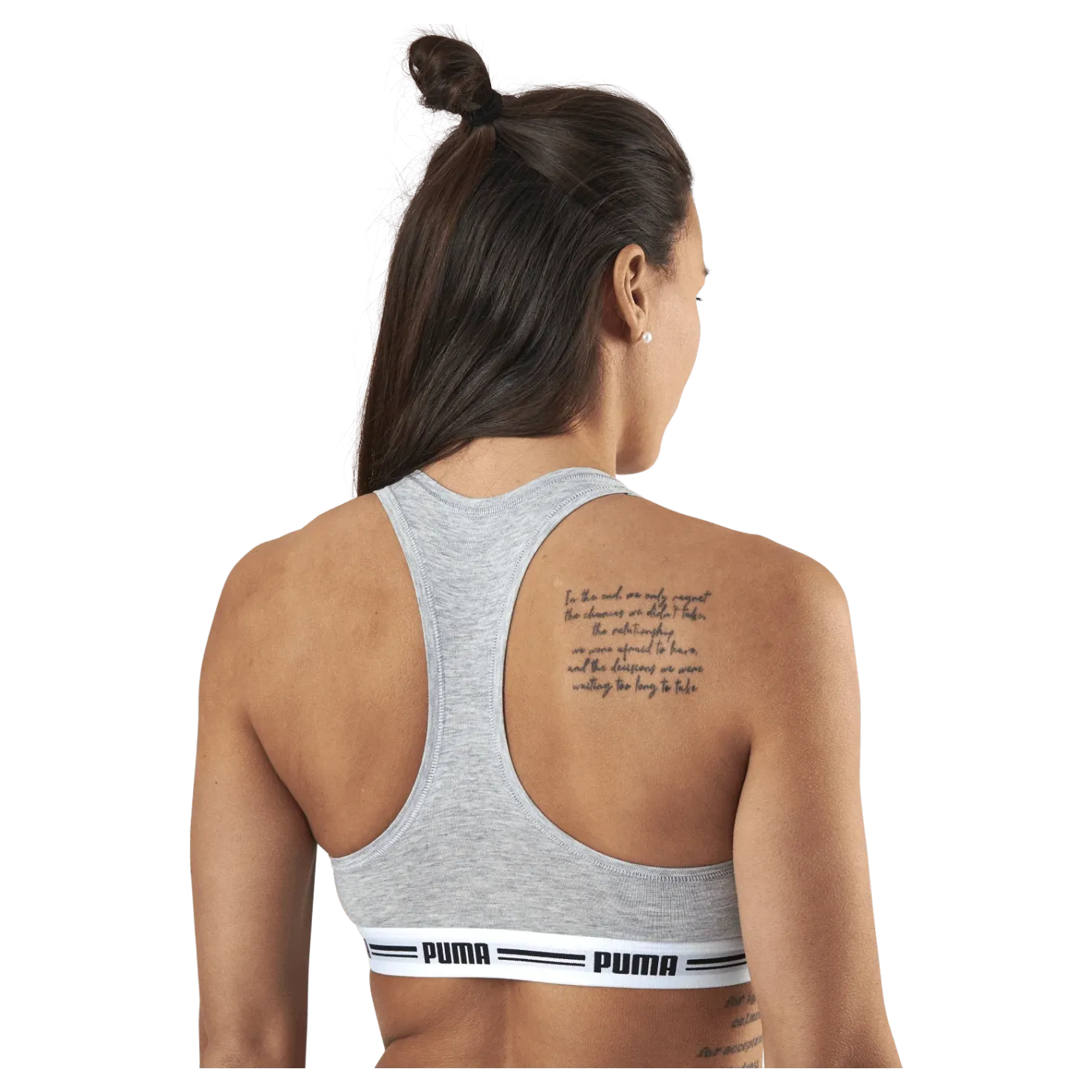 Racer Back Top Grey