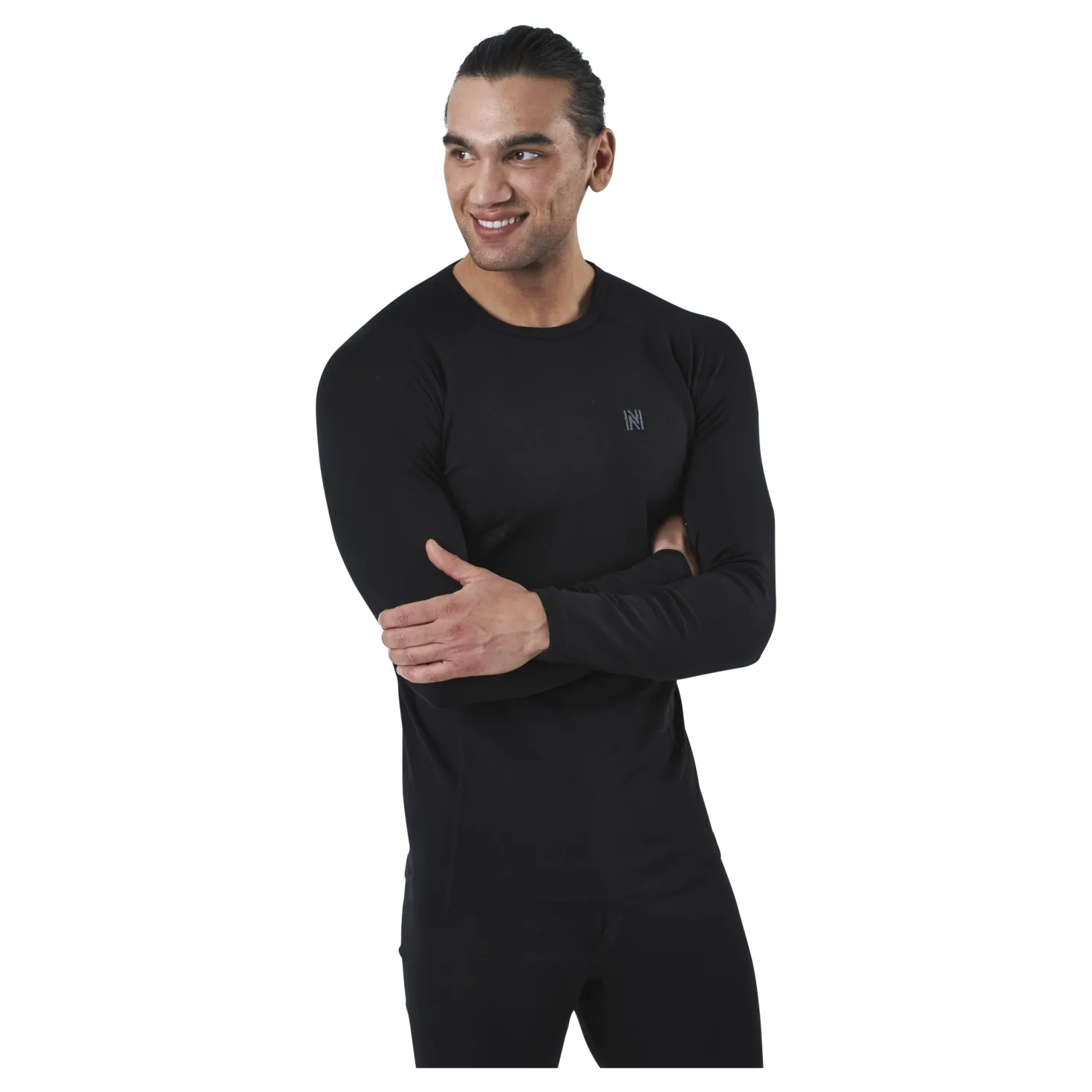 Ragnar Long Sleeve Base Layer 100% Merino Wool Black