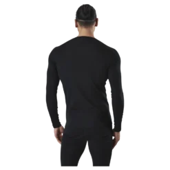 Ragnar Long Sleeve Base Layer 100% Merino Wool Black