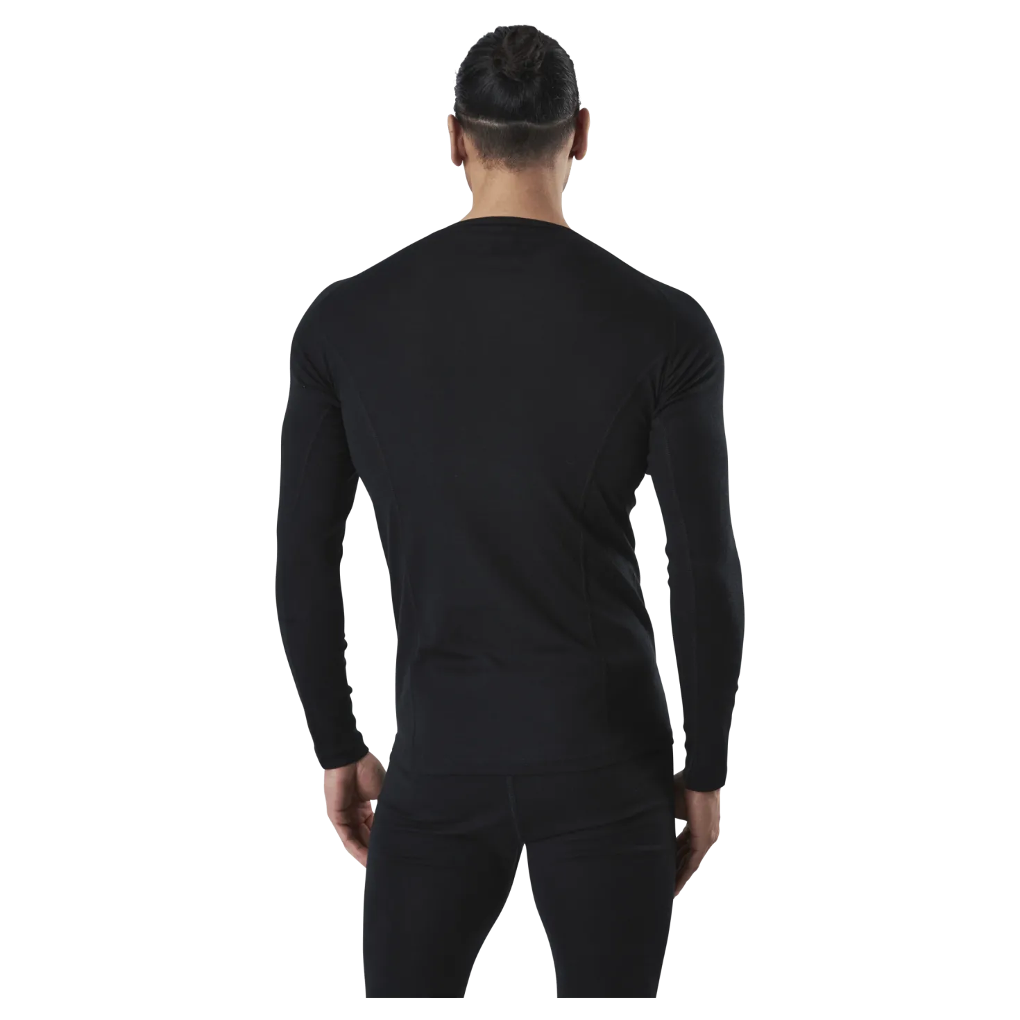 Ragnar Long Sleeve Base Layer 100% Merino Wool Black