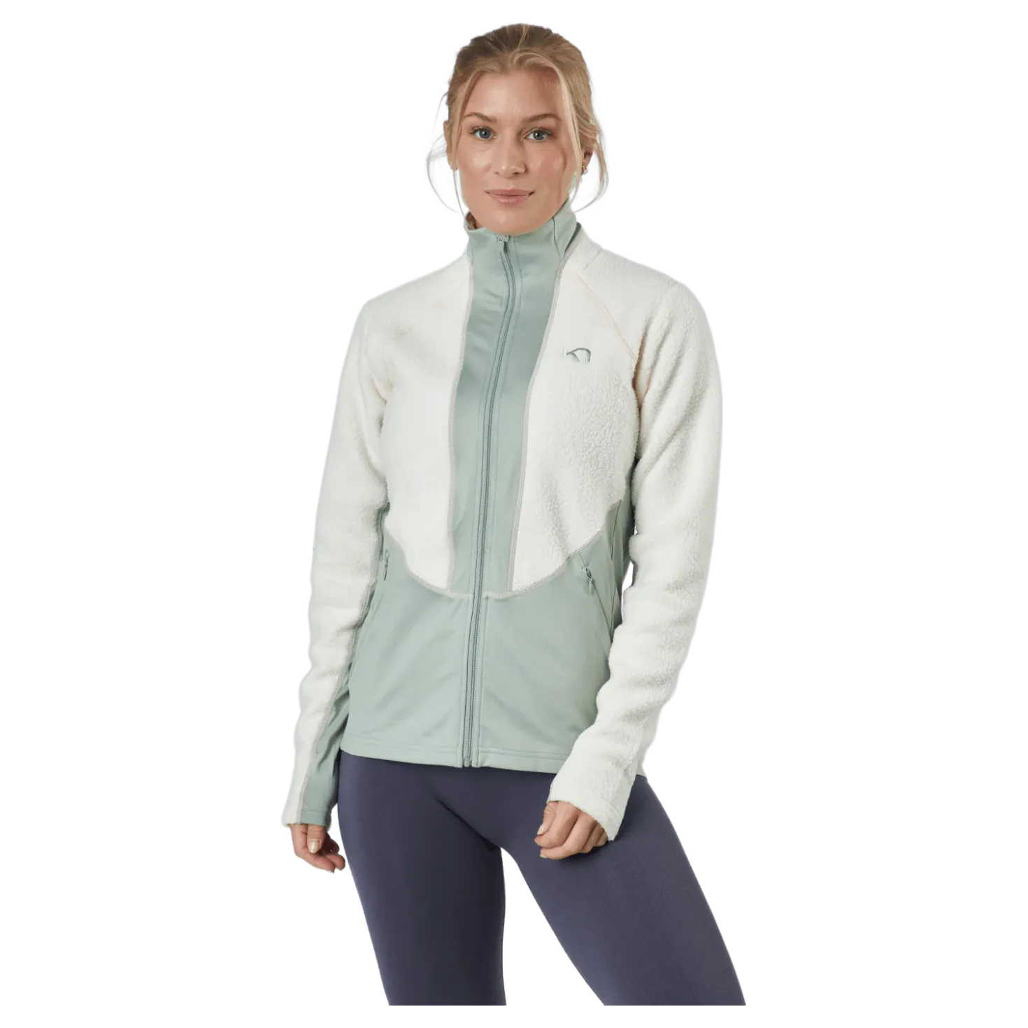 Ragnhild Full Zip Midlayer Nwhite