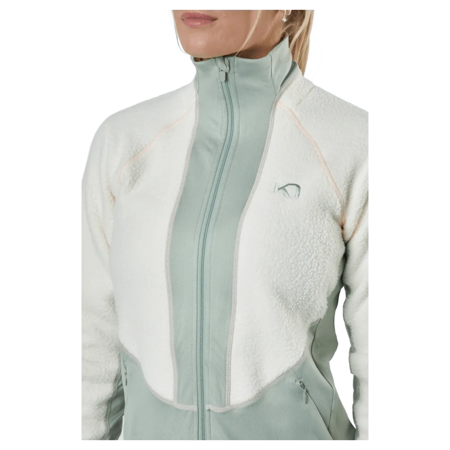 Ragnhild Full Zip Midlayer Nwhite