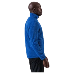 Ralf Melange Fleece Jacket w. Windproof Lining Blue