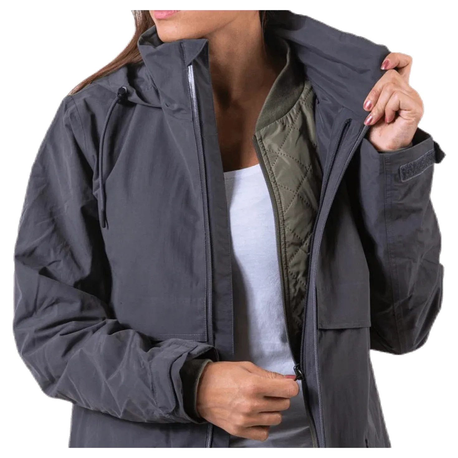 Raundalen L Jacket Green/Grey