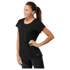 Raw Elastic Tee Black