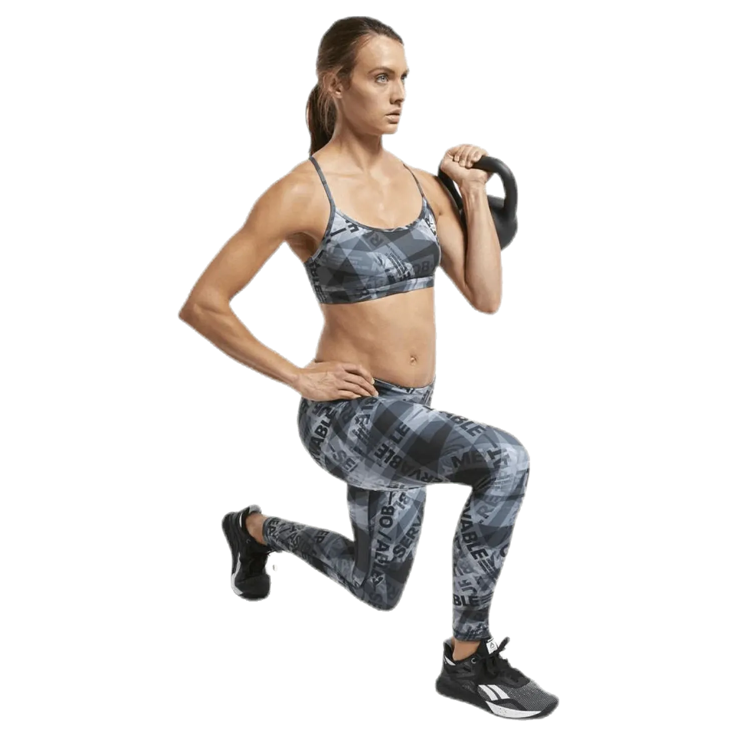 RC Skinny Bra AOP Black