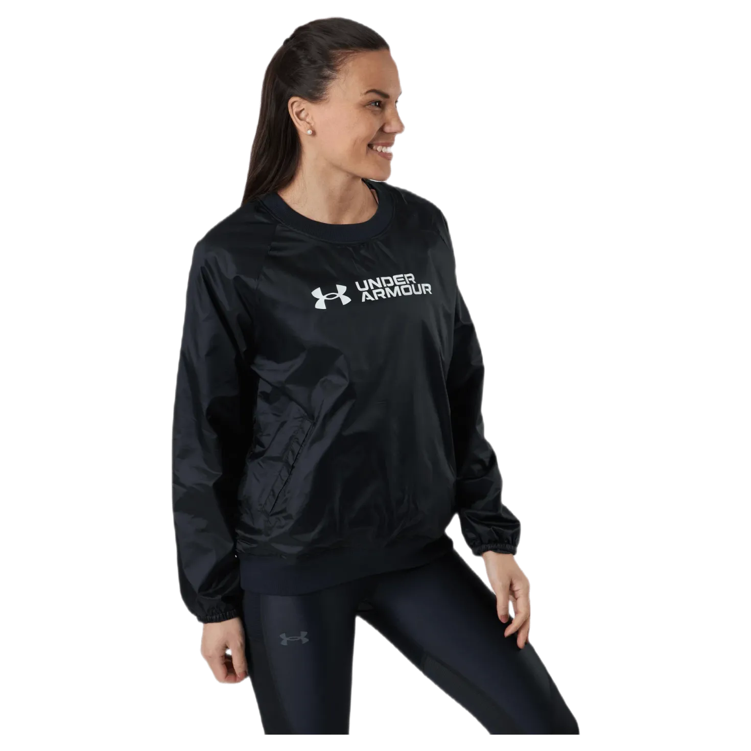 Recover Woven Shine Crew Black