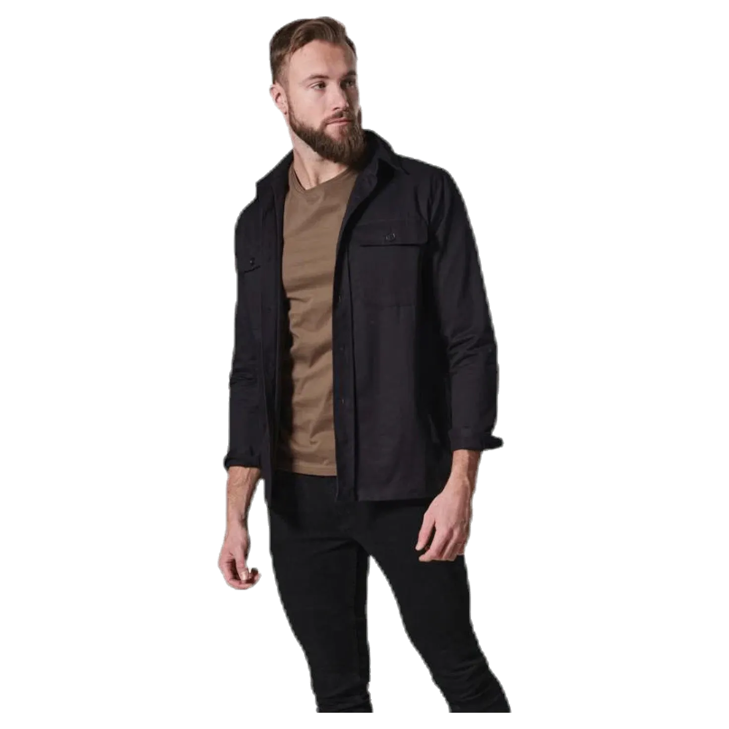 Recruit Overshirt Black