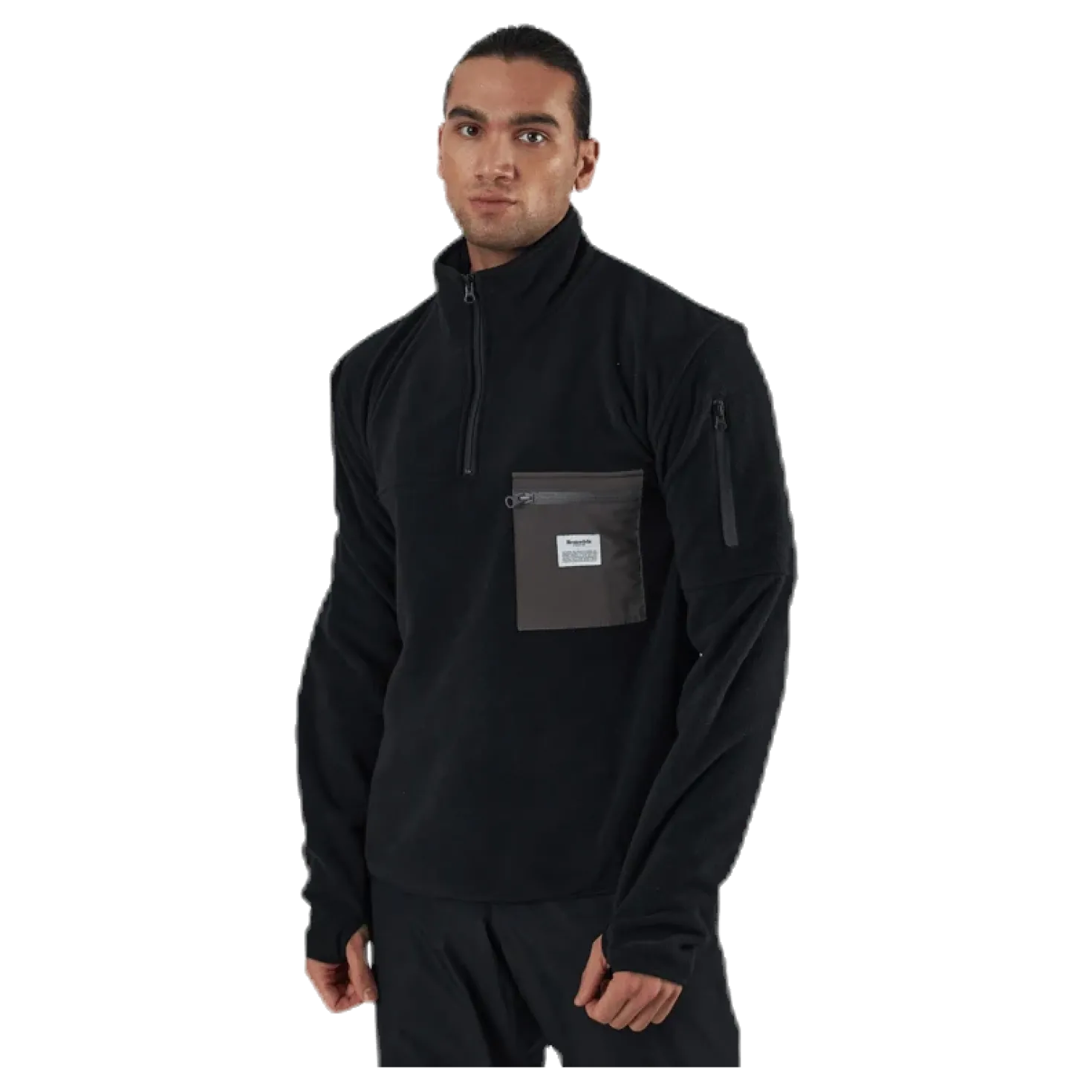 Recycled Polyester Pullover Black
