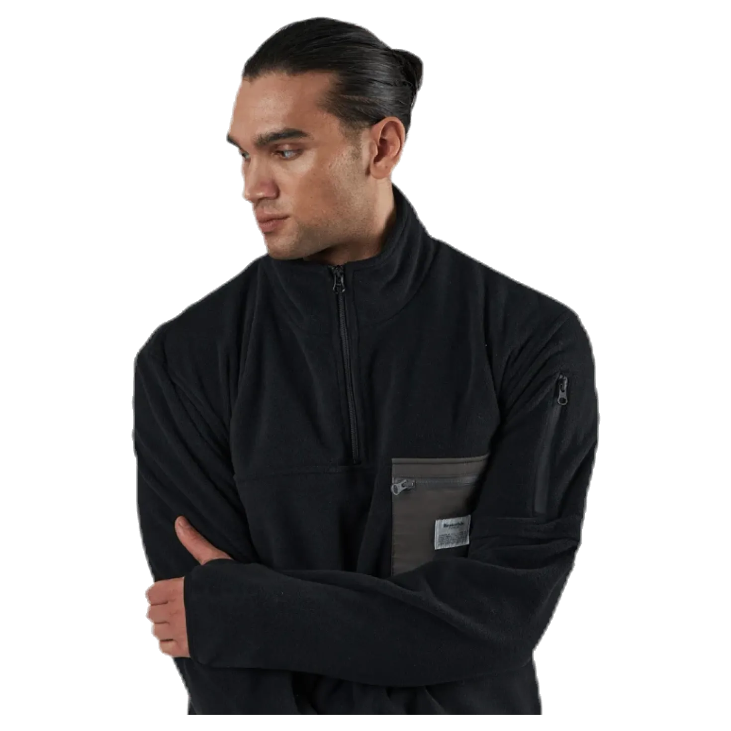 Recycled Polyester Pullover Black