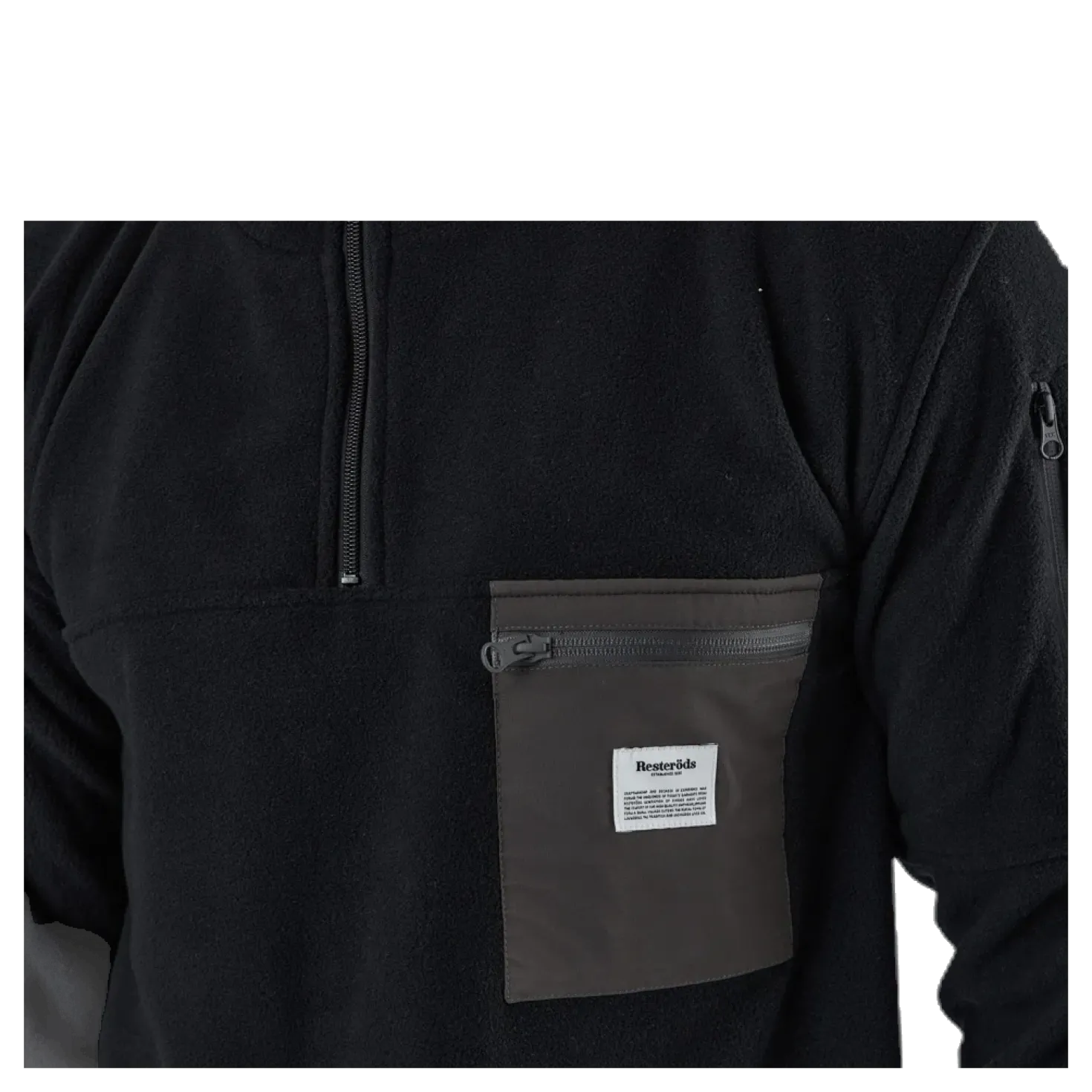 Recycled Polyester Pullover Black