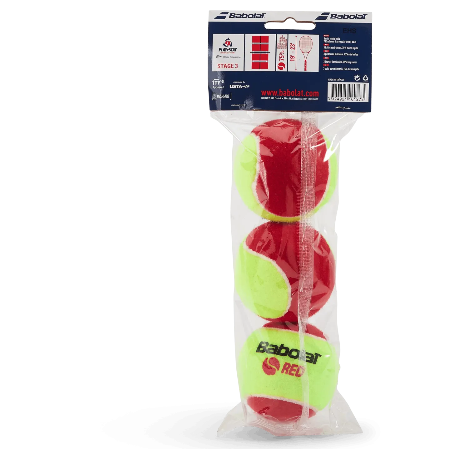 Red Felt 3-pack Yellow Red