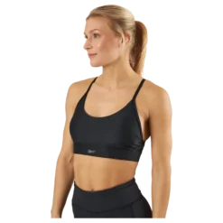 Reebok Lux Strappy Sports Bra Black