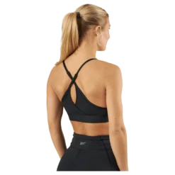 Reebok Lux Strappy Sports Bra Black