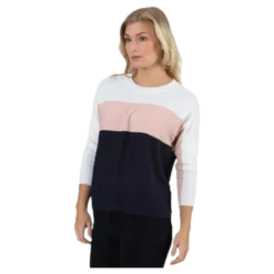 Regitze 3/4 Pullover Knt White
