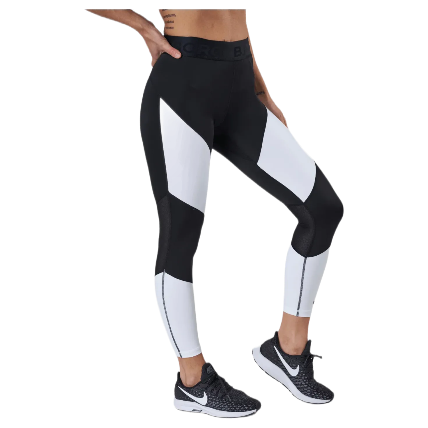 Regular Block Tights White