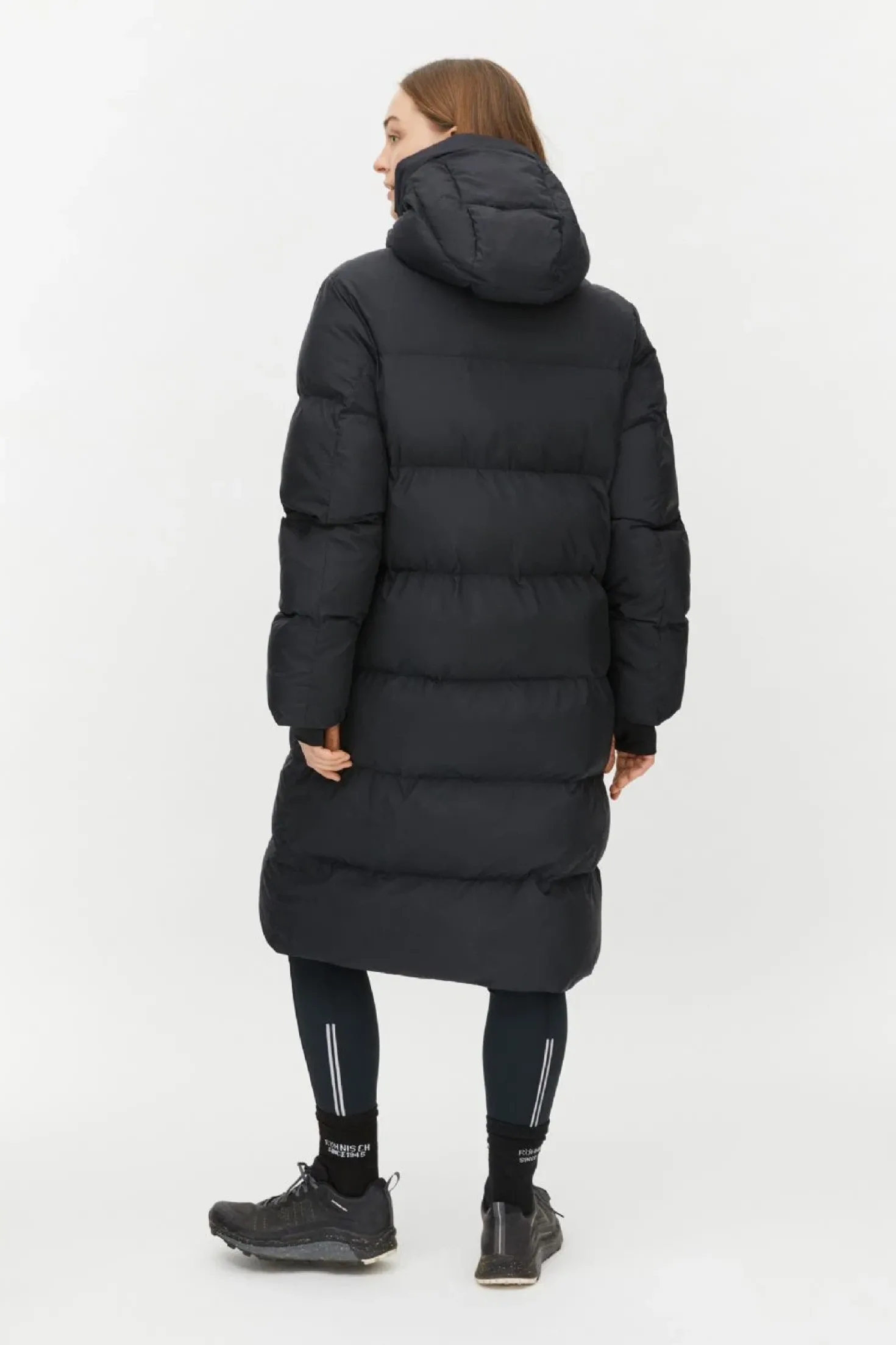 Reign Hood Coat Black