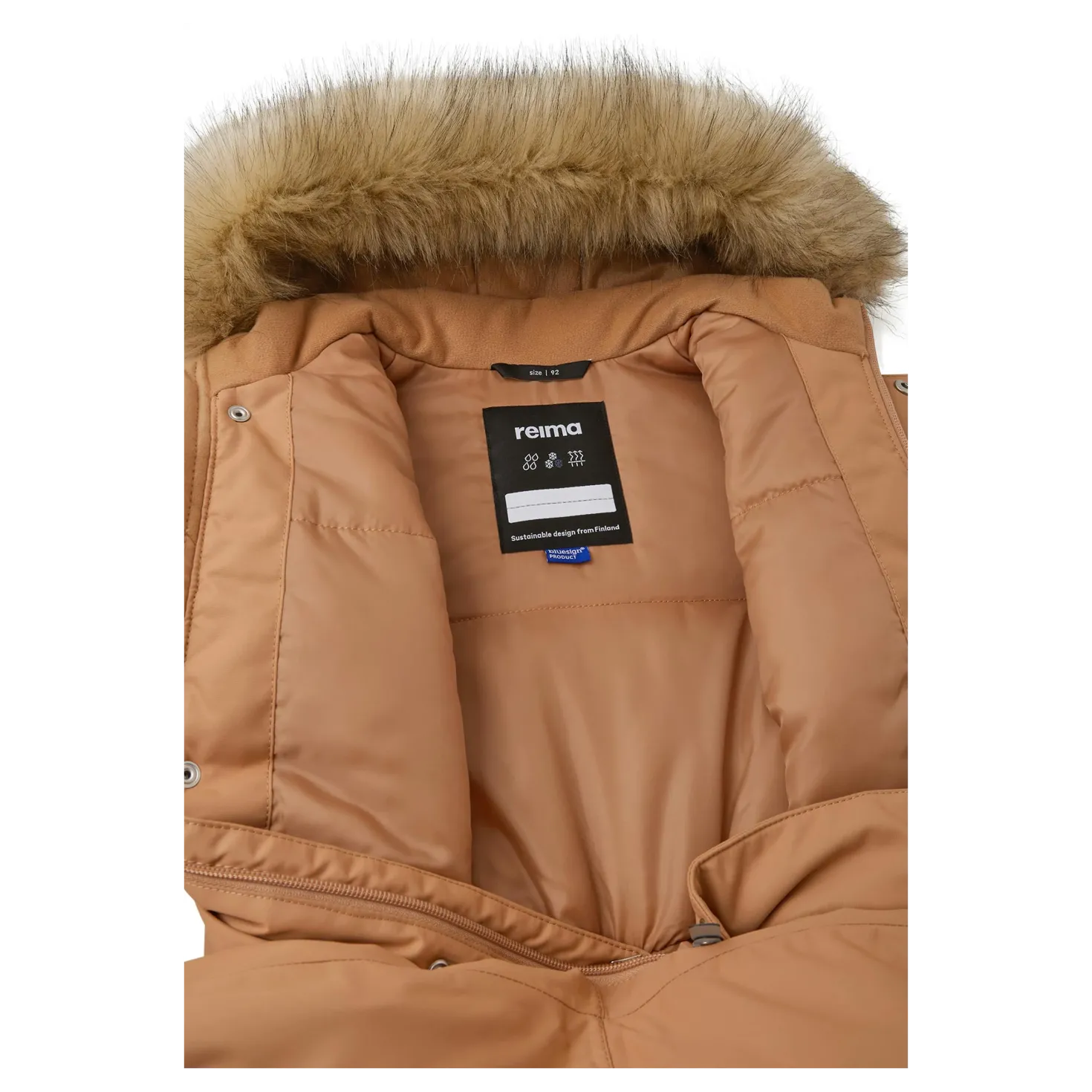 Reimatec winter overall Gotland Peanut Brown