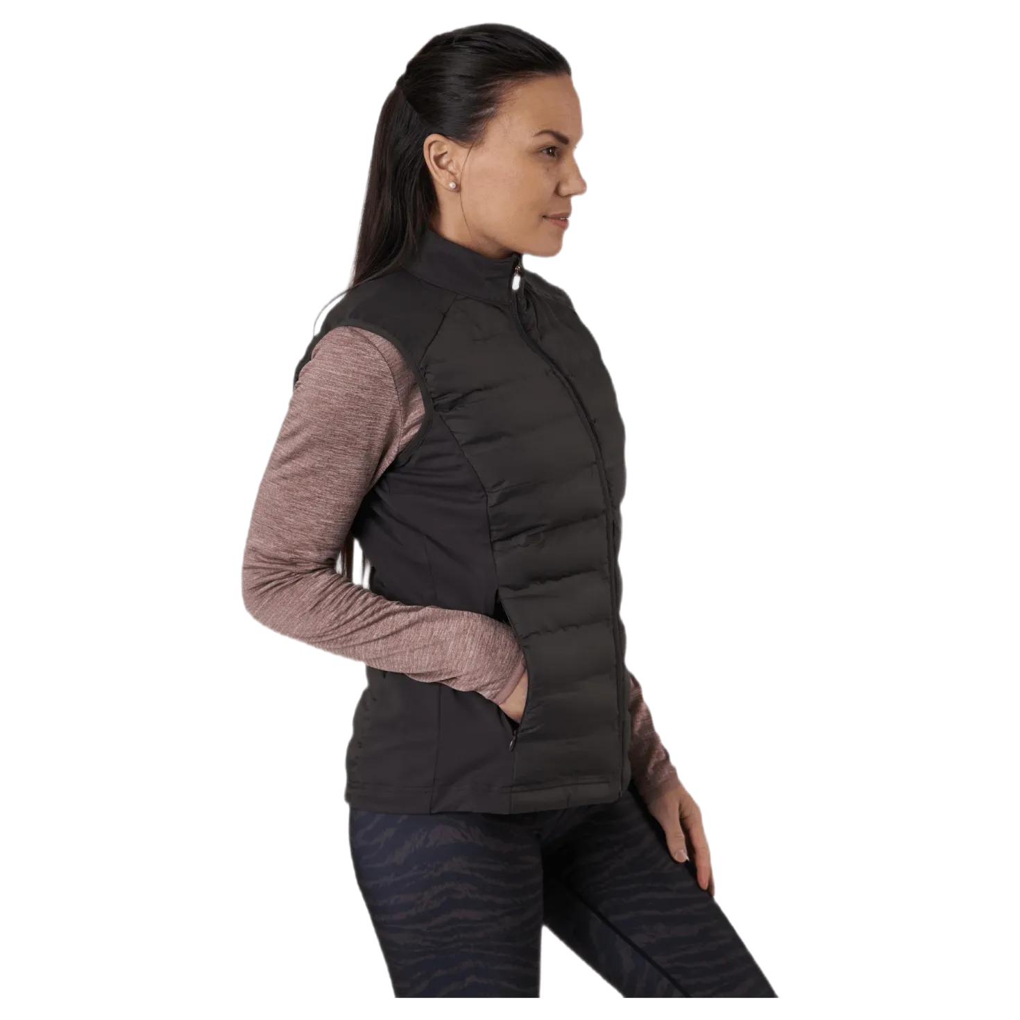 Reitta W Hot Fused Hybrid Vest Grå