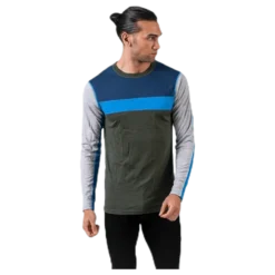 Retro wool Crew Green/Grey