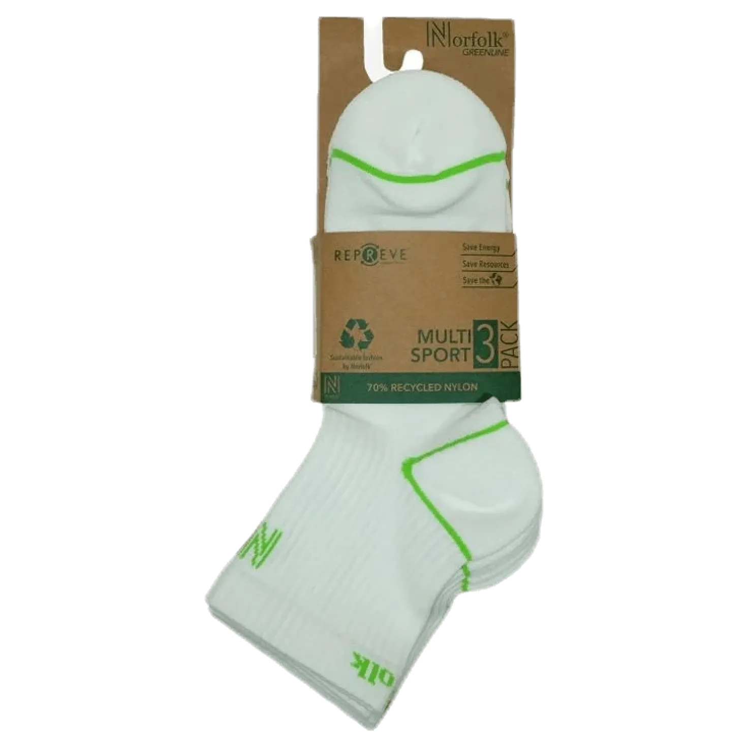 Rhino Repreve Socks White