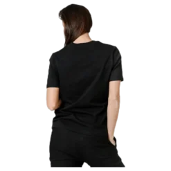 Ria Ss Fold Up Solid Tee Black