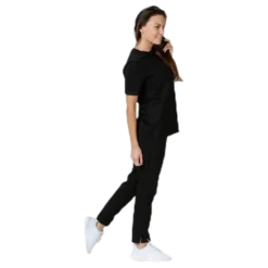 Ria Ss Fold Up Solid Tee Black