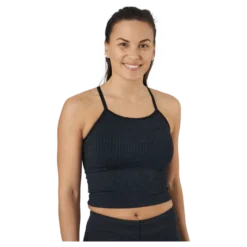Ribbed Black Sand Melange Seam Black