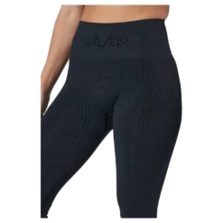 Ribbed Black Sand Melange Seam Black