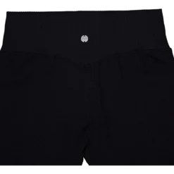 Ribbed Seamless Biker Shorts Black