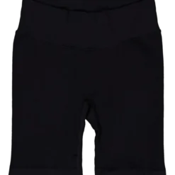 Ribbed Seamless Biker Shorts Black