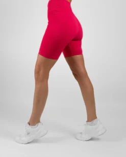 Ribbed Seamless Biker Shorts Berry