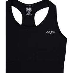 Ribbed Seamless Sport Bra Black