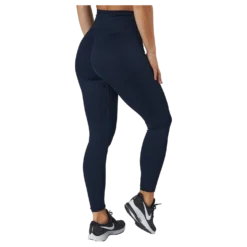 Ribbed Seamless Tights Navy Blue