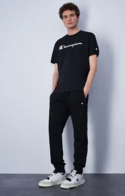Rib Cuff Pants Black Beauty