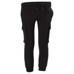 Rib Cuff Pants Junior Black