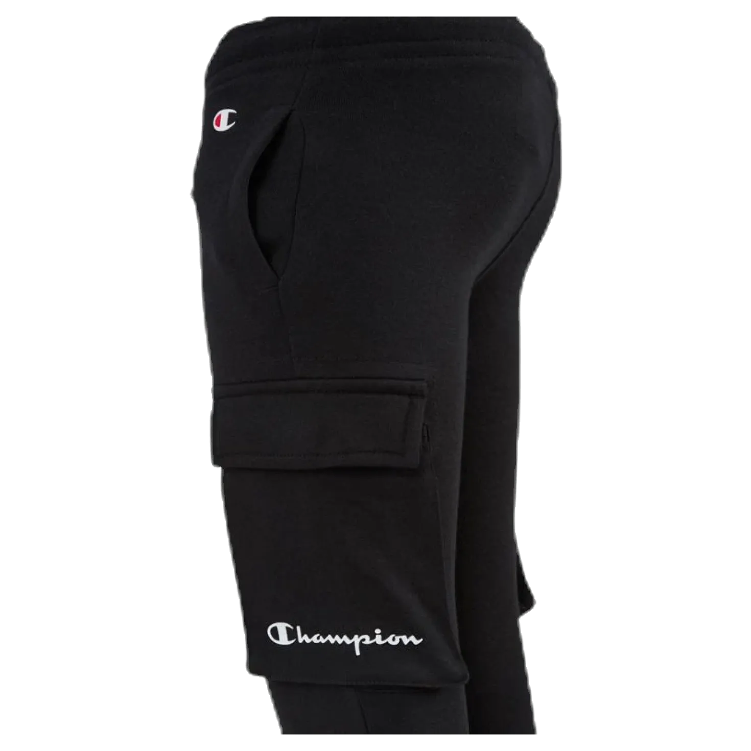 Rib Cuff Pants Junior Black
