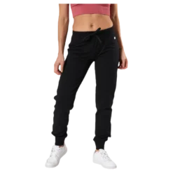 Rib Cuff Pants Svart