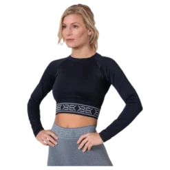 Rib Seamless LS Black