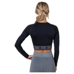 Rib Seamless LS Black