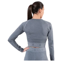 Rib Seamless LS Grey