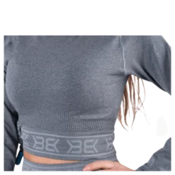 Rib Seamless LS Grey
