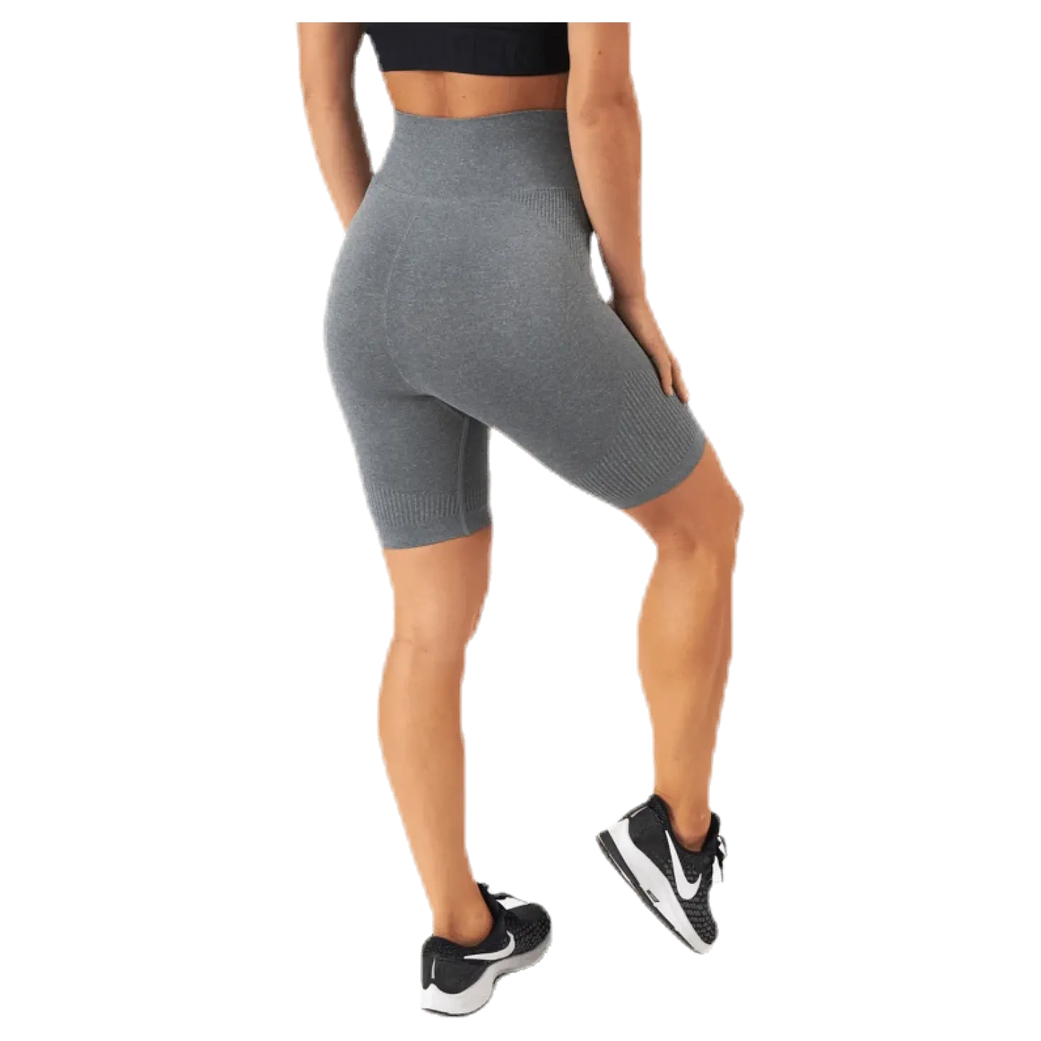 Rib seamless shorts Grey