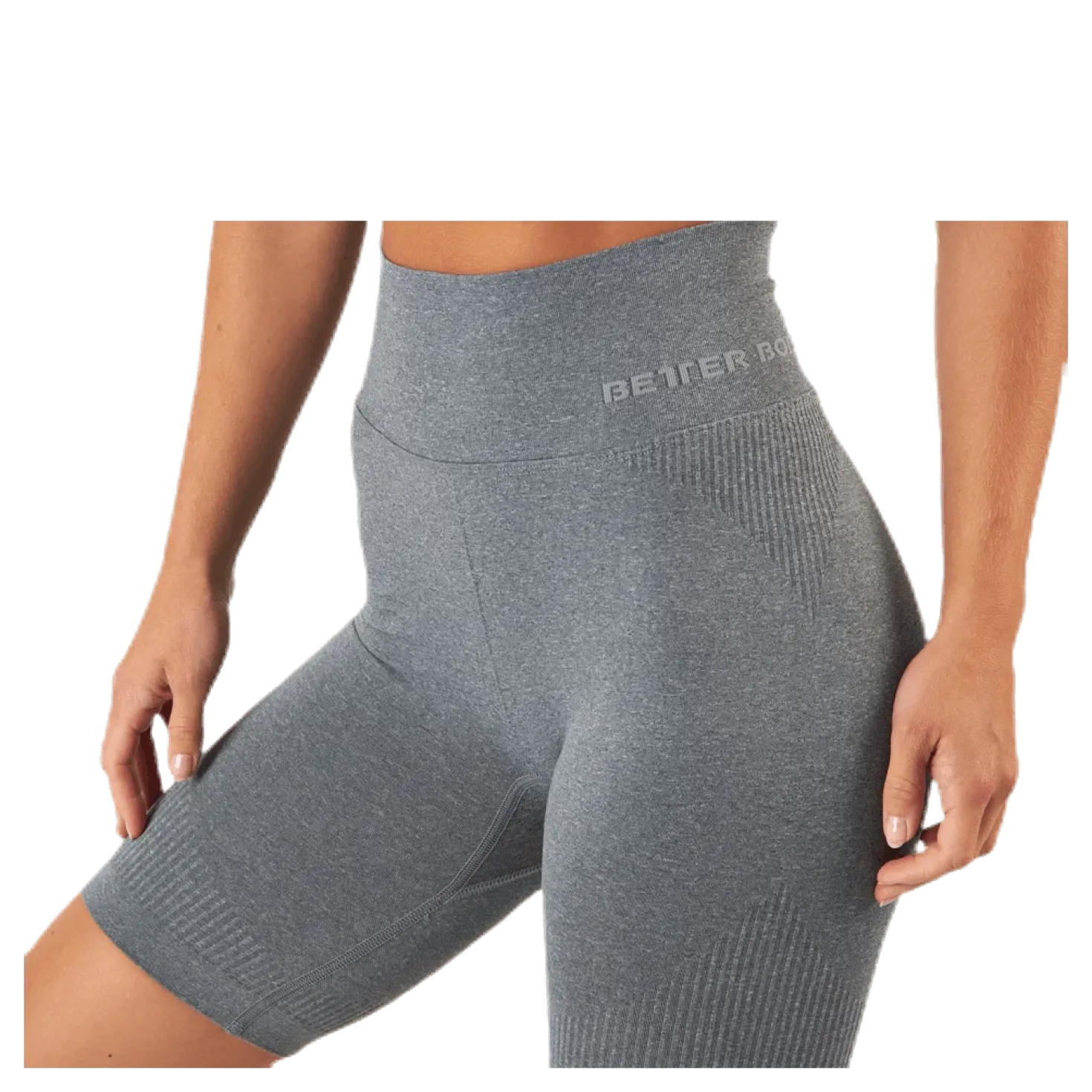 Rib seamless shorts Grey