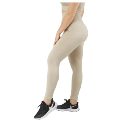 Rib Seamless Tights Mushroom