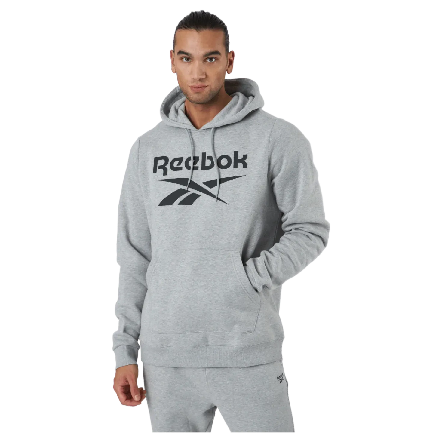 Ri Flc Oth Bl Hoodie Mgreyh/black