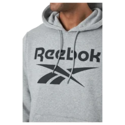 Ri Flc Oth Bl Hoodie Mgreyh/black