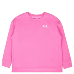Rival Fleece Oversize Crew Pink Edge