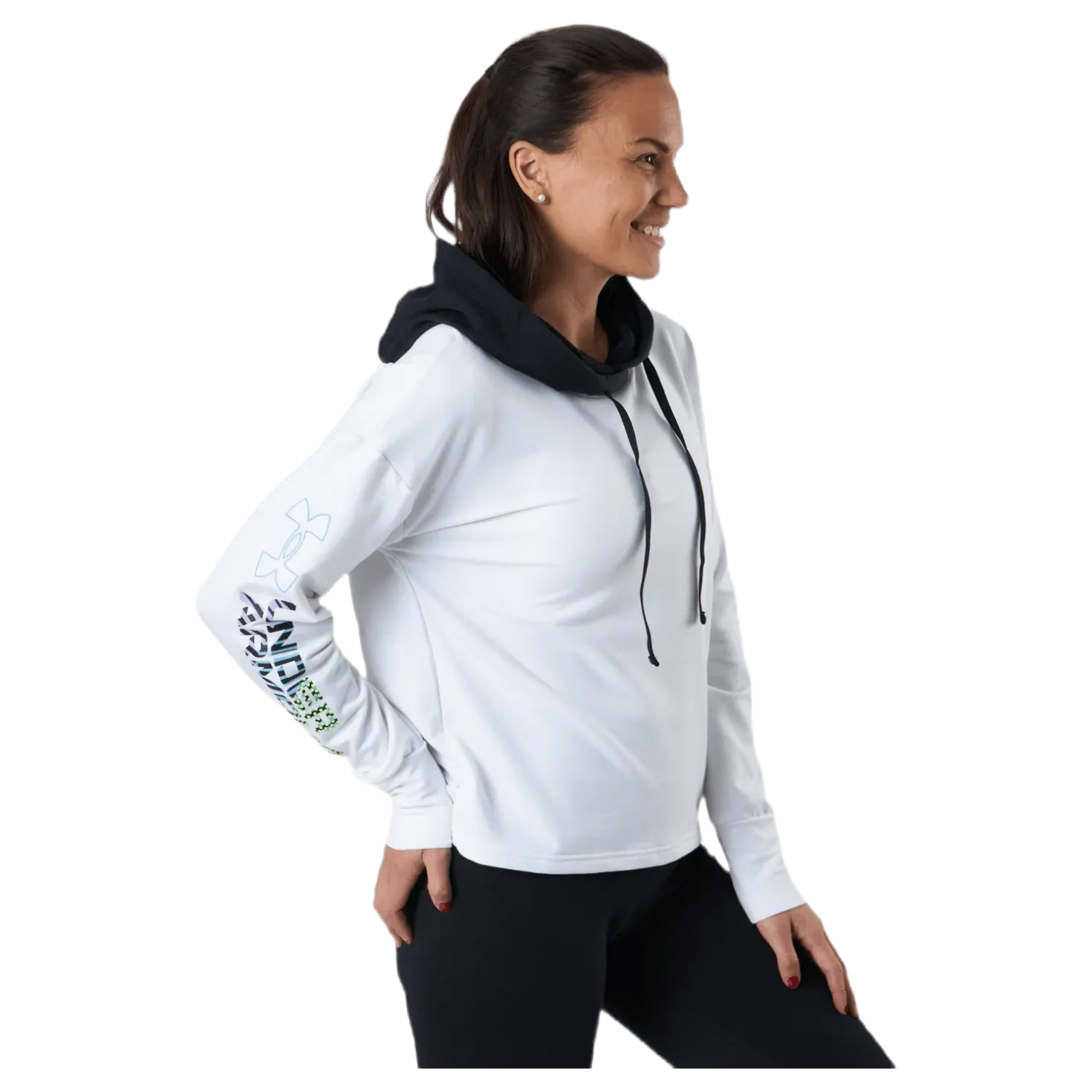 Rival Terry Geo Hoodie White