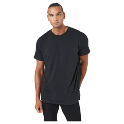 R-neck Tee Bamboo Black